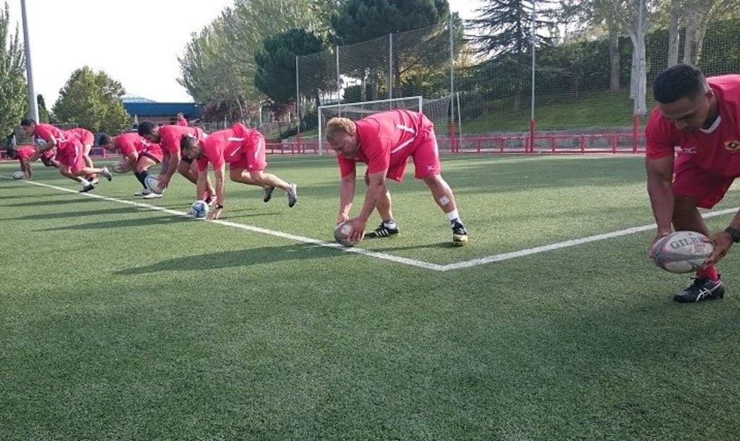 The Tongan team training in Spain November 2016.