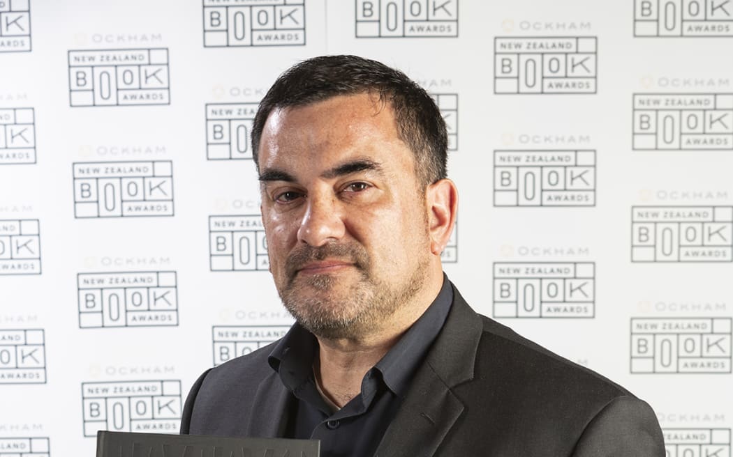 Tatau co-author Sean Mallon, joint winner of  Illustrated Non-Fiction Award at Ockham New Zealand Book Awards.