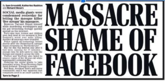 The UK's Daily Mail  - leaders in the field of online clickbait - points the finger at Facebook.