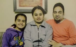 Vanita Sehgal, husband Rajeev Seghal and their daughter Mehak.