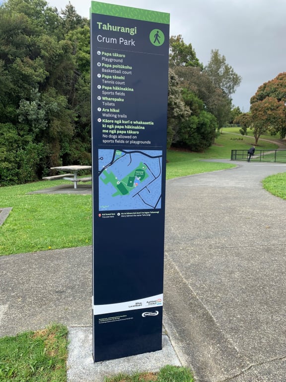 Auckland park first to get bilingual signage in effort to celebrate te
