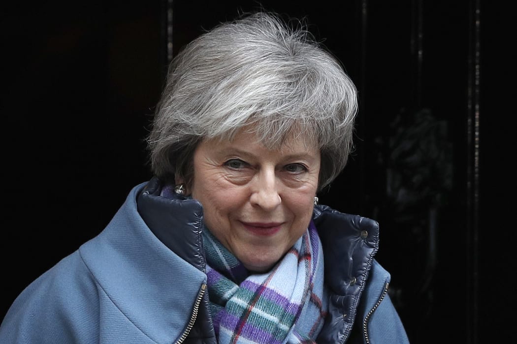 Britain's Prime Minister Theresa May leaves 10 Downing Street in London on 29 January 2019, to head to the House of Commons.