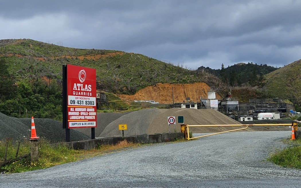 Atlas Quarries site in Northland