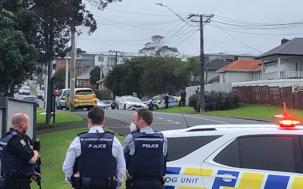 Police surrounded a house on Bardia Street, Belmont.