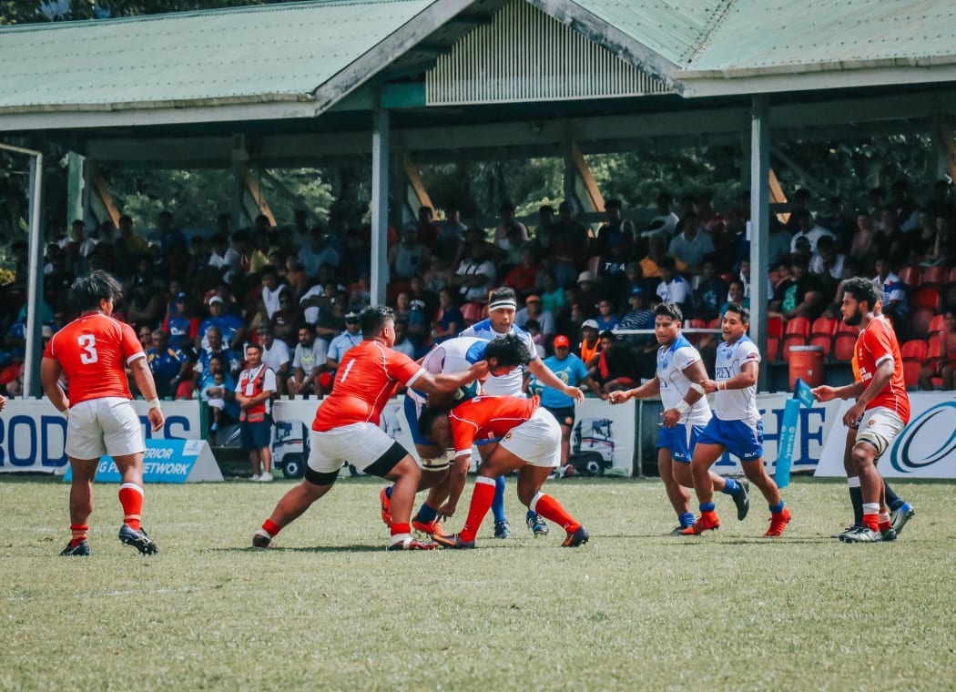 Tonga pipped Samoa 16-12 in the first leg of the Oceania Rugby Under 20 Trophy.