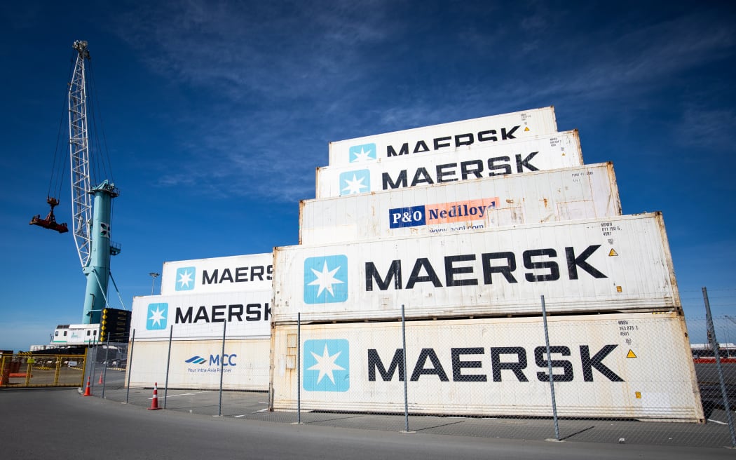 Shipping Containers at Timaru Port