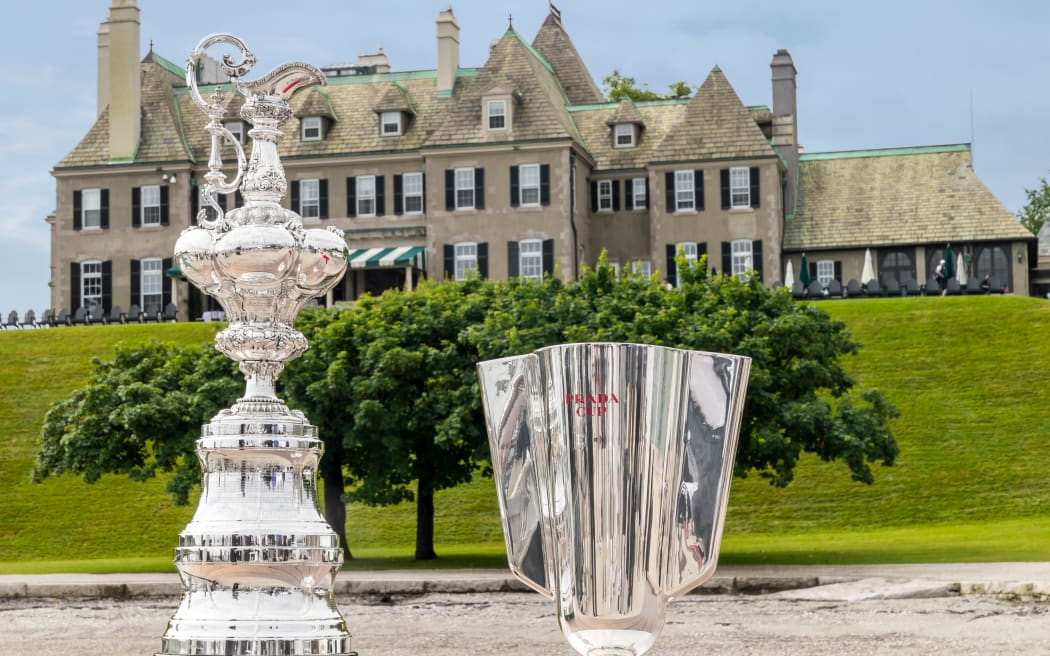 The America's Cup and the Prada Cup  in Newport 2019