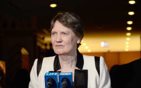 Helen Clark, former prime minister of New Zealand and current head of the UN Development Programme, addresses the press to discuss her candidacy for UN secretary general after a hearing before UN member states in New York on April 14, 2016.
