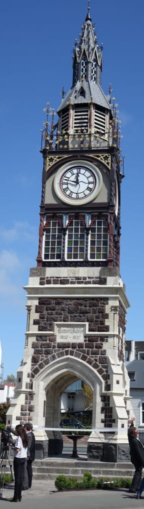 Christchurch's historic clock tower.