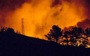 Fires above Port Hills