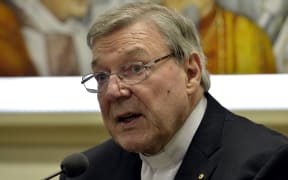 Australian Cardinal George Pell at a press conference at the Vatican on 31 March 2014.
