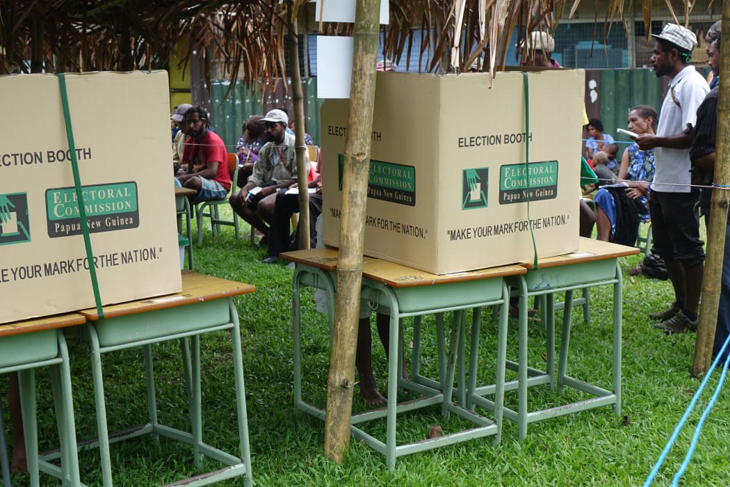 Election boxes in PNG