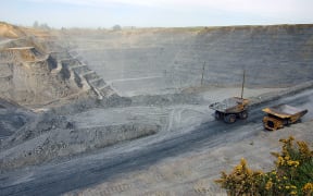Oceana Gold's open pit mine at Macraes.