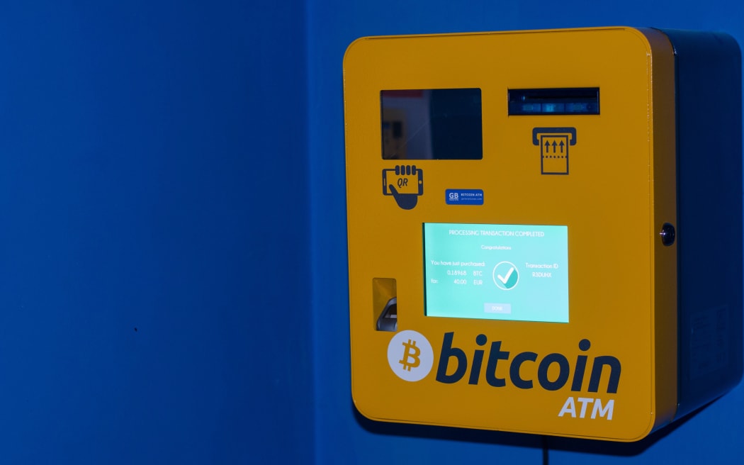 A Bitcoin ATM machine in Gent, Belgium. Jonathan Raa/Nurphoto