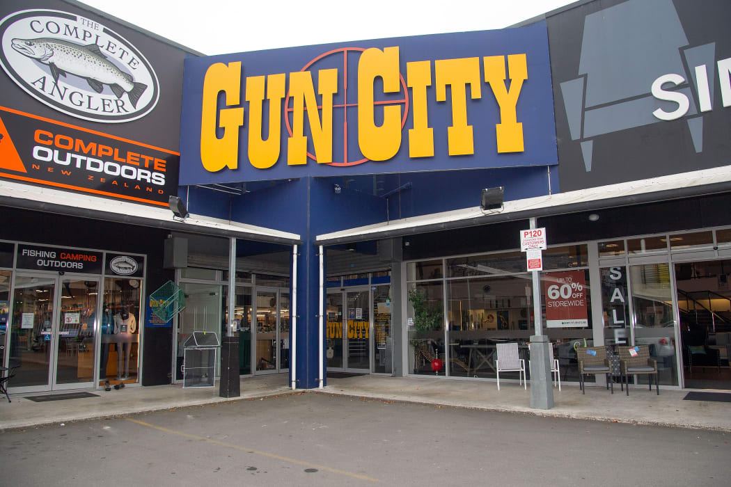 The Gun City store on the outskirts of Christchurch.