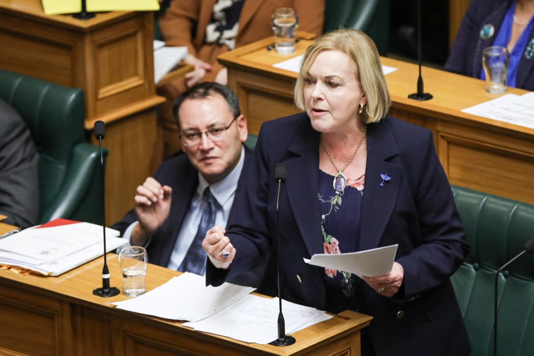 Leader of the Opposition, Judith Collins gives a response to the budget speech