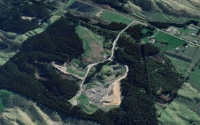 Levin Landfill, aerial view