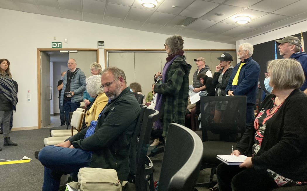 Conspiracy theorists try to hijack TTPP meeting in Greymouth - they are the people standing in the photo, according to Grey Star editor