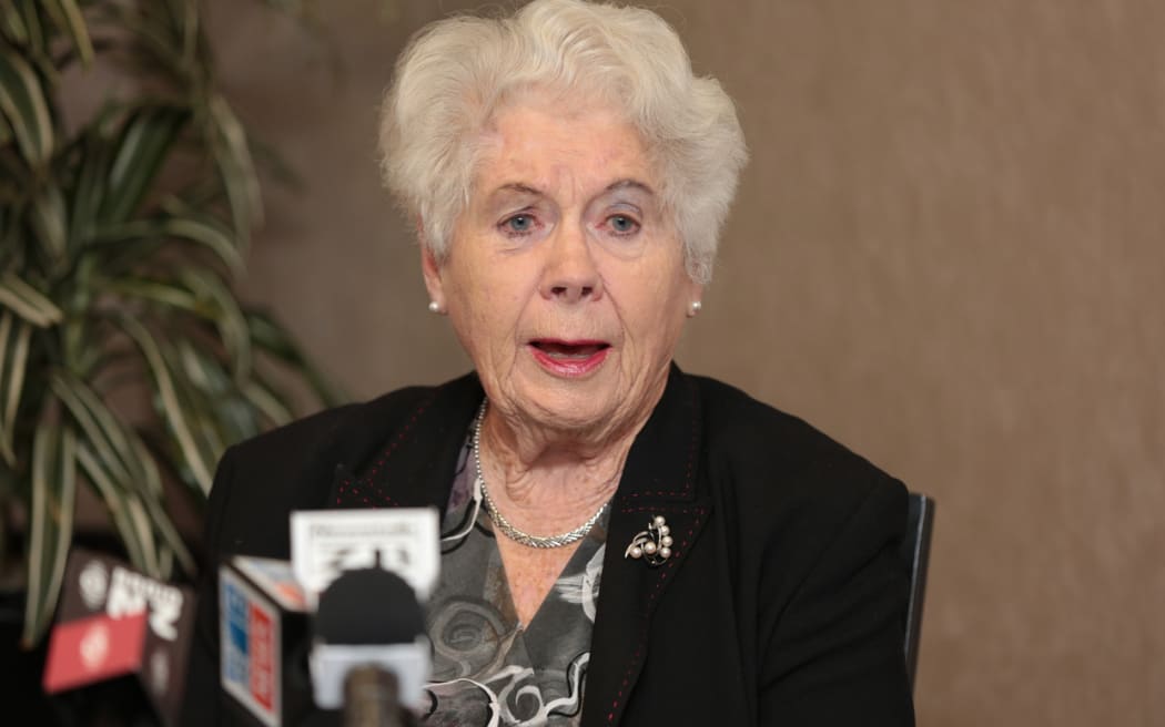 160614. Photo Diego Opatowski / Radio NZ. Glenn Inquiry into child abuse and domestic violence. The People's Report. Dame Catherine Tizard, patron.
