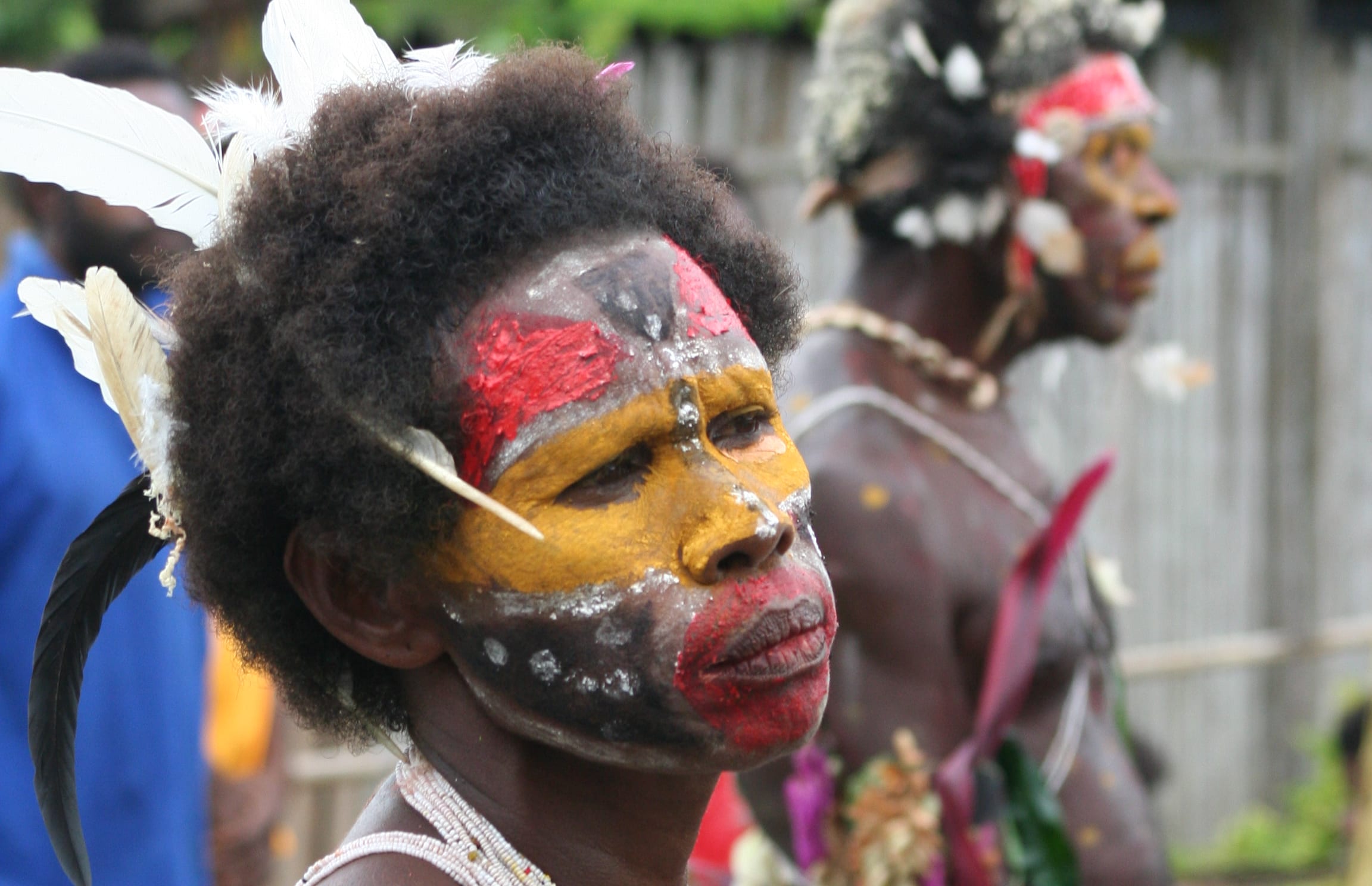 Woman at election rally, East Sepik, PNG.