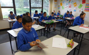 Pupils at South Auckland Middle School.