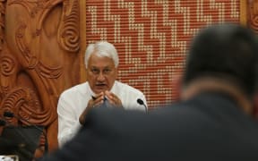 Chair of the Maori Affairs Committee Tutehounuku (Nuk) Korako listens to a coroner about practices surrounding whanau access to tupapaku (deceased).