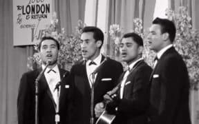 The Howard Morrison Quartet perform at Miss New Zealand 1963