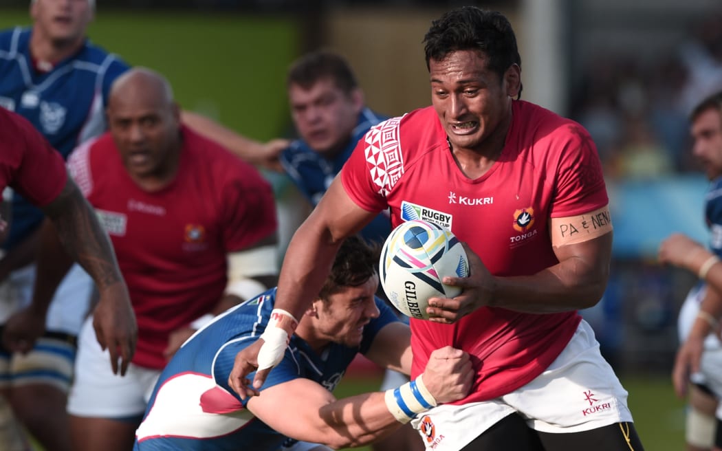 Tonga's Jack Ram during the 2015 Rugby World Cup.
