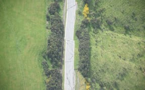 Inland Road, about 39km southwest of Kaikoura, suffered extensive damage from the earthquake.