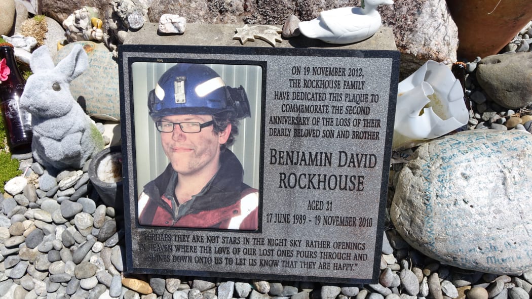 A tribute to Ben Rockhouse who died in the Pike River Mine explosion in on November 19, 2010. CONAN YOUNG / RNZ