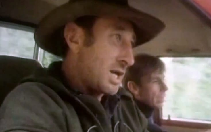 Barry Crump in a Toyota Hilux commercial