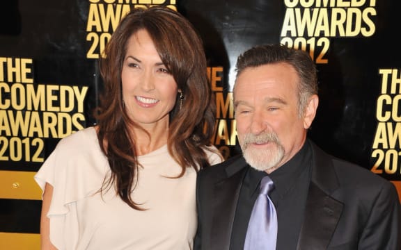 Robin Williams and wife Susan Schneider at the 2012 Comedy Awards in New York.