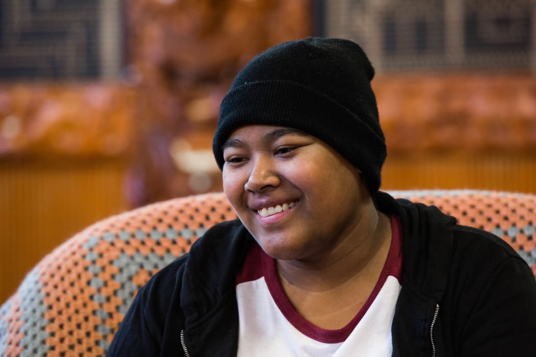 A young woman suffering from cancer known as"B" at Te Puea Marae