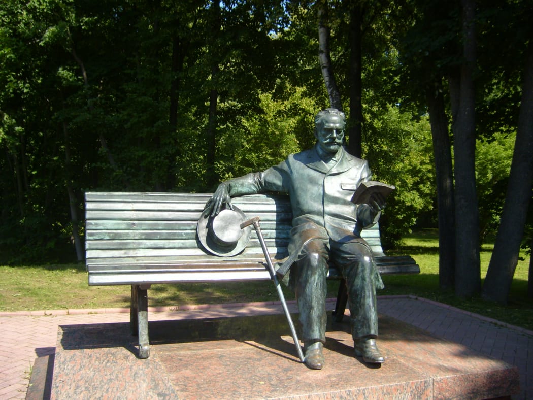 Statue of Tchaikovsky near his garden at Klin