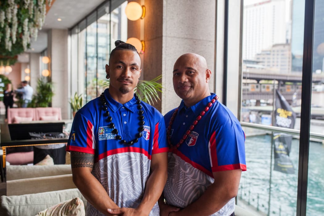 Members of the Samoa team competing at the Tag World Cup.