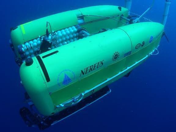 120514. Photo Woods Hole Oceanographic Institution. Hybrid Remotely Operated Vehicle Nereus sub lost in Pacific waters.