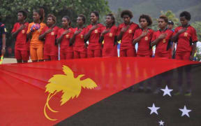 The PNG women's under 17 team, 2016.