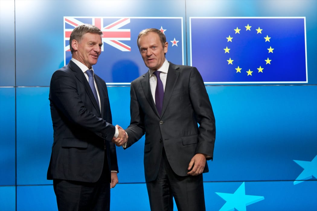 Bill English meets with Donald Tusk, President of the European Council.