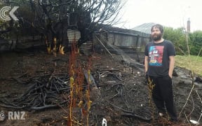 Fire in Dunedin destroyed three buildings, threatened homes