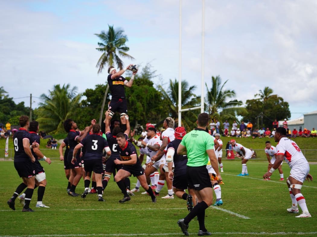 Tonga secures back-to-back wins against Canada ahead of Rugby World Cup RNZ News
