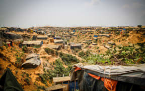 The Cox's Bazaar refuge camp in Bangladesh.