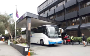 Grand Mercure in Wellington is a managed isolation hotel for returning New Zealanders to curb the spread of Covid-19