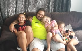 (From left) Harley Pomeroy with his daughters Jasmine, Rhyana and Amber-Rose.
