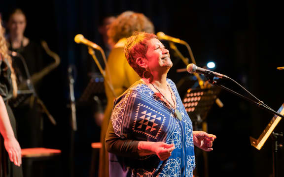 Whirimako Black at the Opera House, Wellington Jazz Festival 2021.