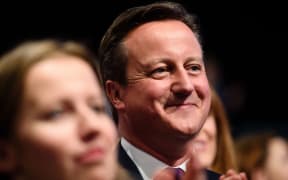 David Cameron at the Conservative Party conference in Manchester yesterday.