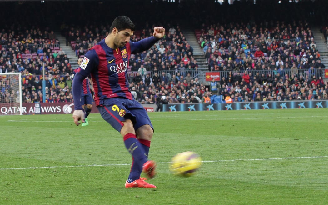 Barcelona football player Luis Suarez