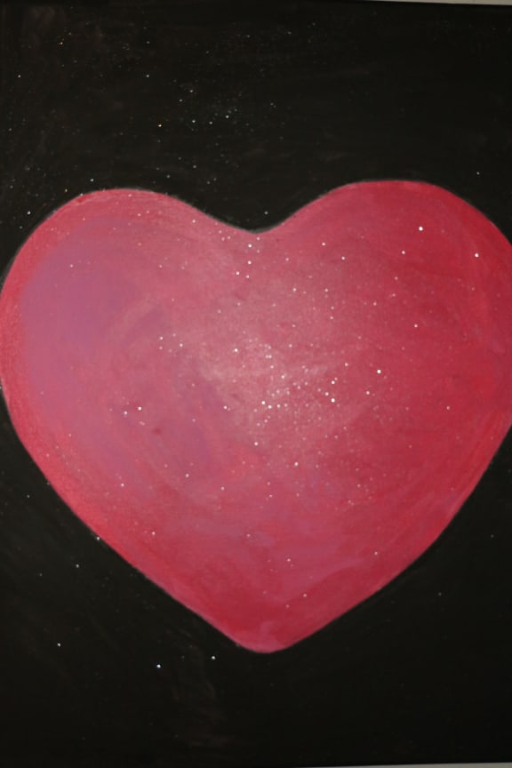 Heart painting by Mehwish