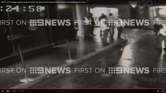 Australia's Channel 9 made the most of CCTV footage showing the arrest of former Kiwi player Shaun Kenny-Dowall.