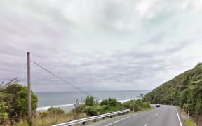 State Highway 6 near Greymouth, known as Coast Road.