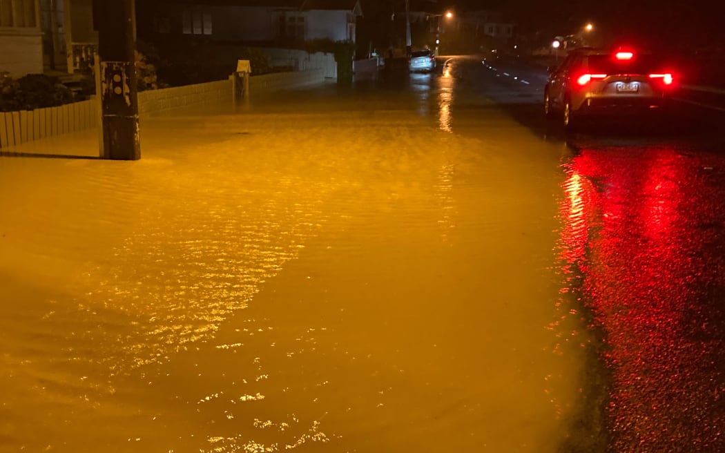 Flooded along Tararu Road in Thames after Cyclone Gabrielle unleased fury overnight.